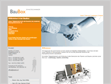 Tablet Screenshot of baubox.at